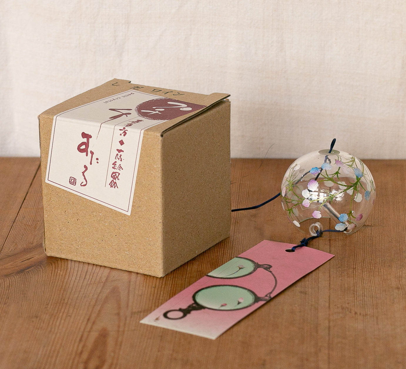 Sino de cristal Furin Kasumi, 5cm