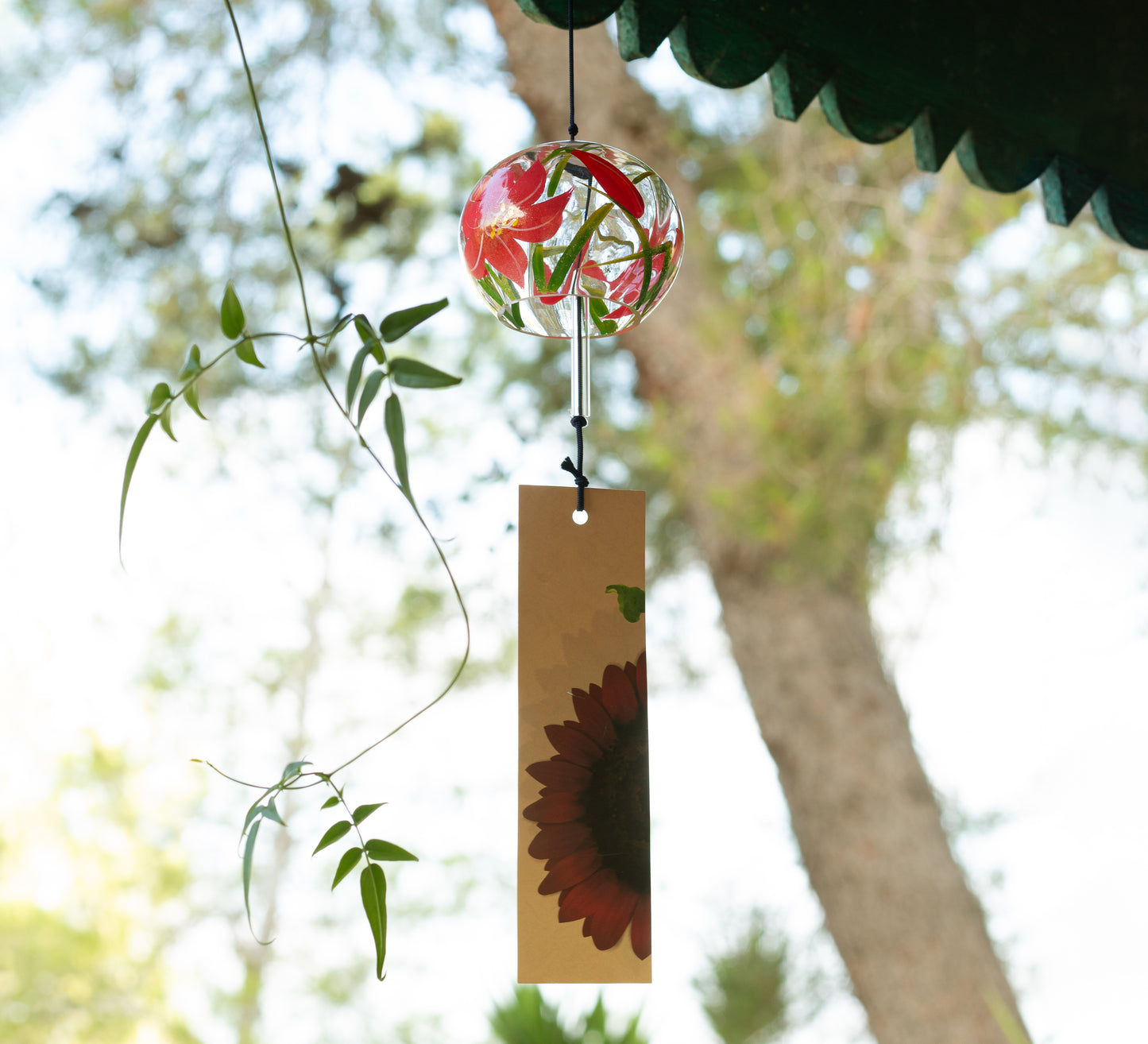 Campana di cristallo Furin Yuri, 7 cm 
