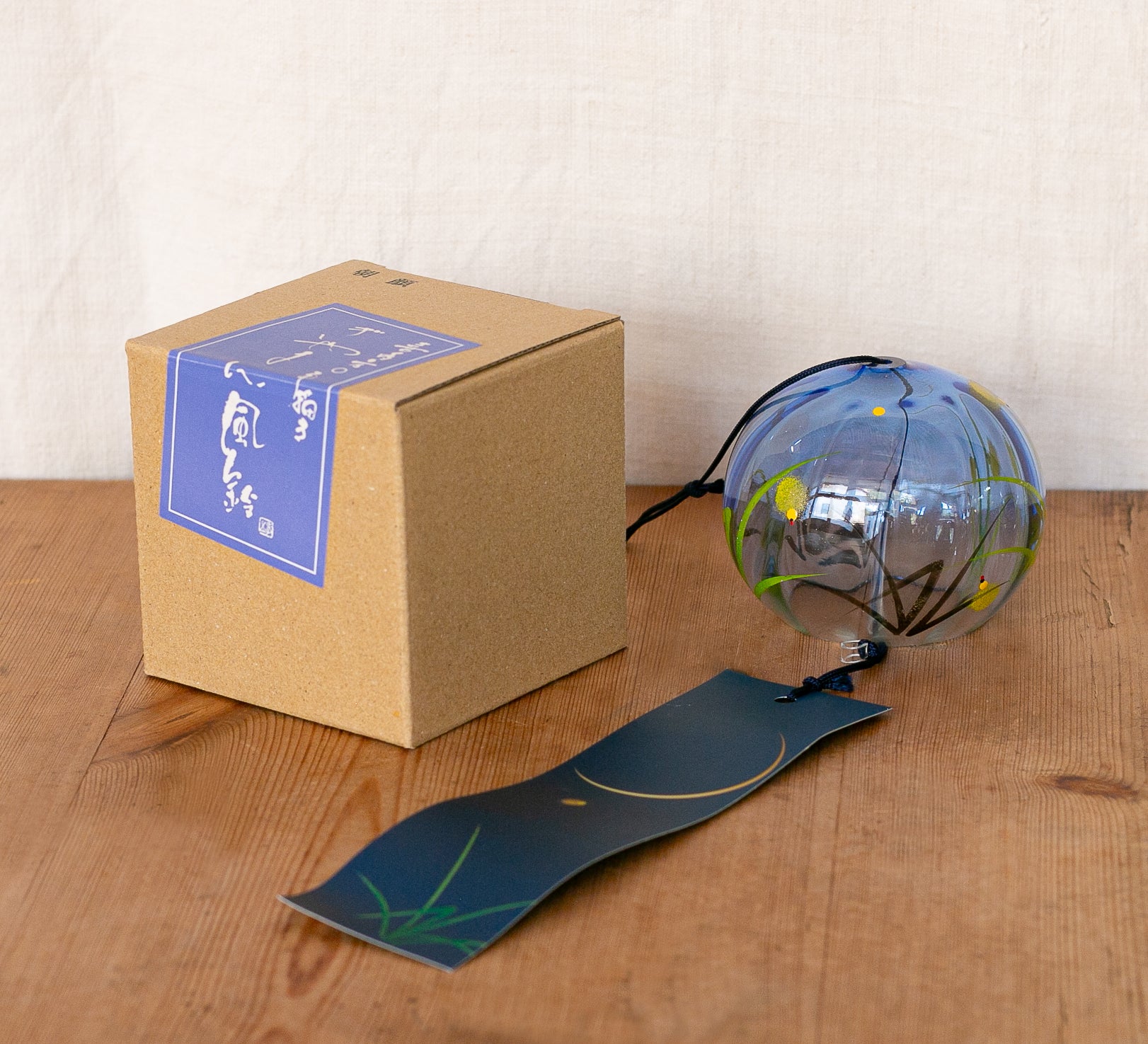 工芸品   WINDFLOWER Reflections Crystal Furin Bell Hotaru | Japanese Tradition – Tierra Zen