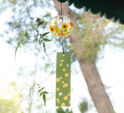 Furin Crystal Bell Himawari, 7cm