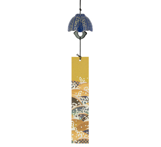 Campana Feng Shui Furin Hana Índigo