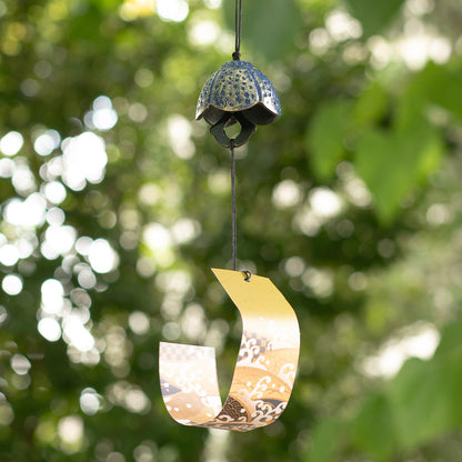 Campana Feng Shui Furin Hana Índigo