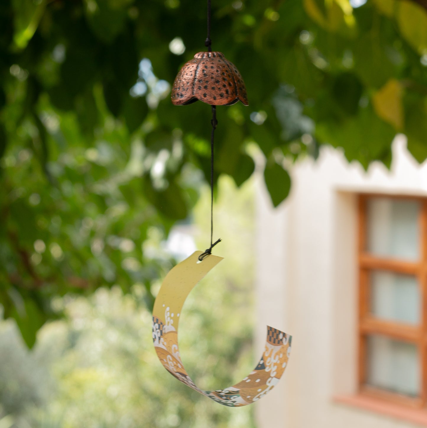 Campana Feng Shui Furin Hana Cobre