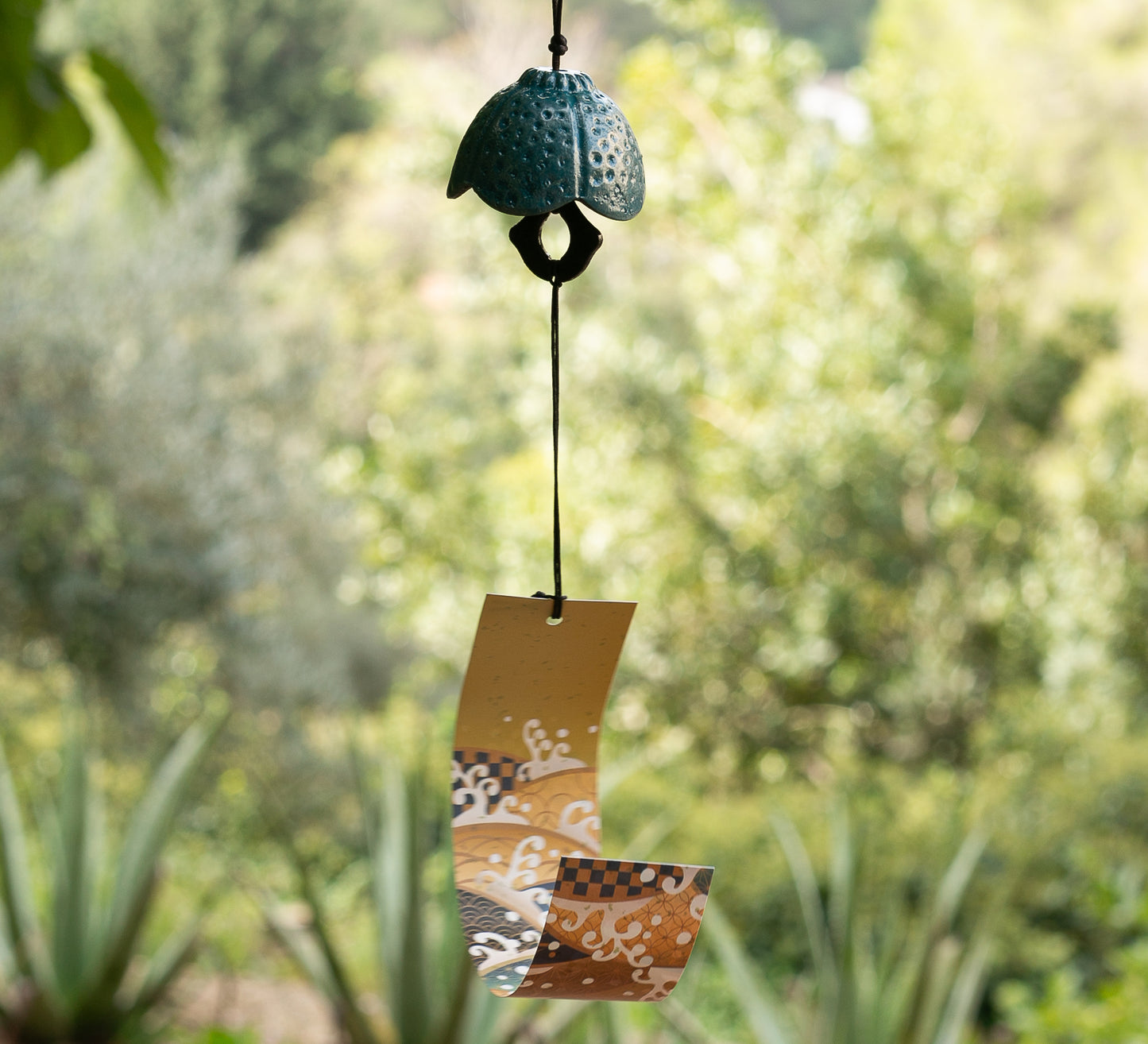 Campana Feng Shui Furin Hana Turquesa