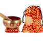 Tibetan Singing Bowl with Symbols - Red, 13,5 cm