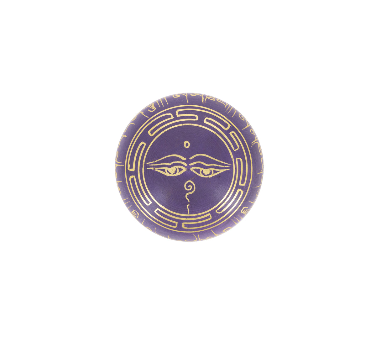 Campana tibetana da viaggio - Viola, 7,5 cm
