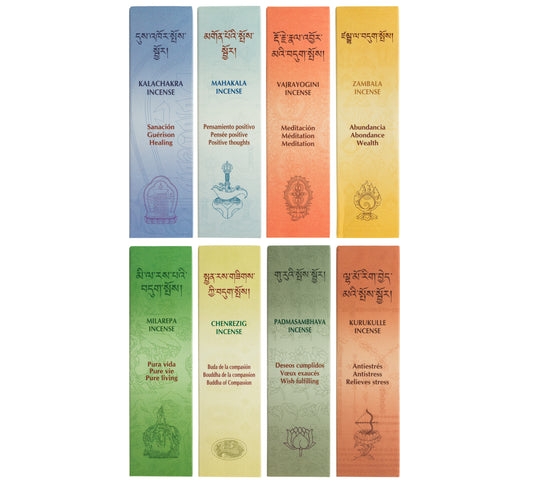 Pack Incienso Tibetano - 8 Aromas