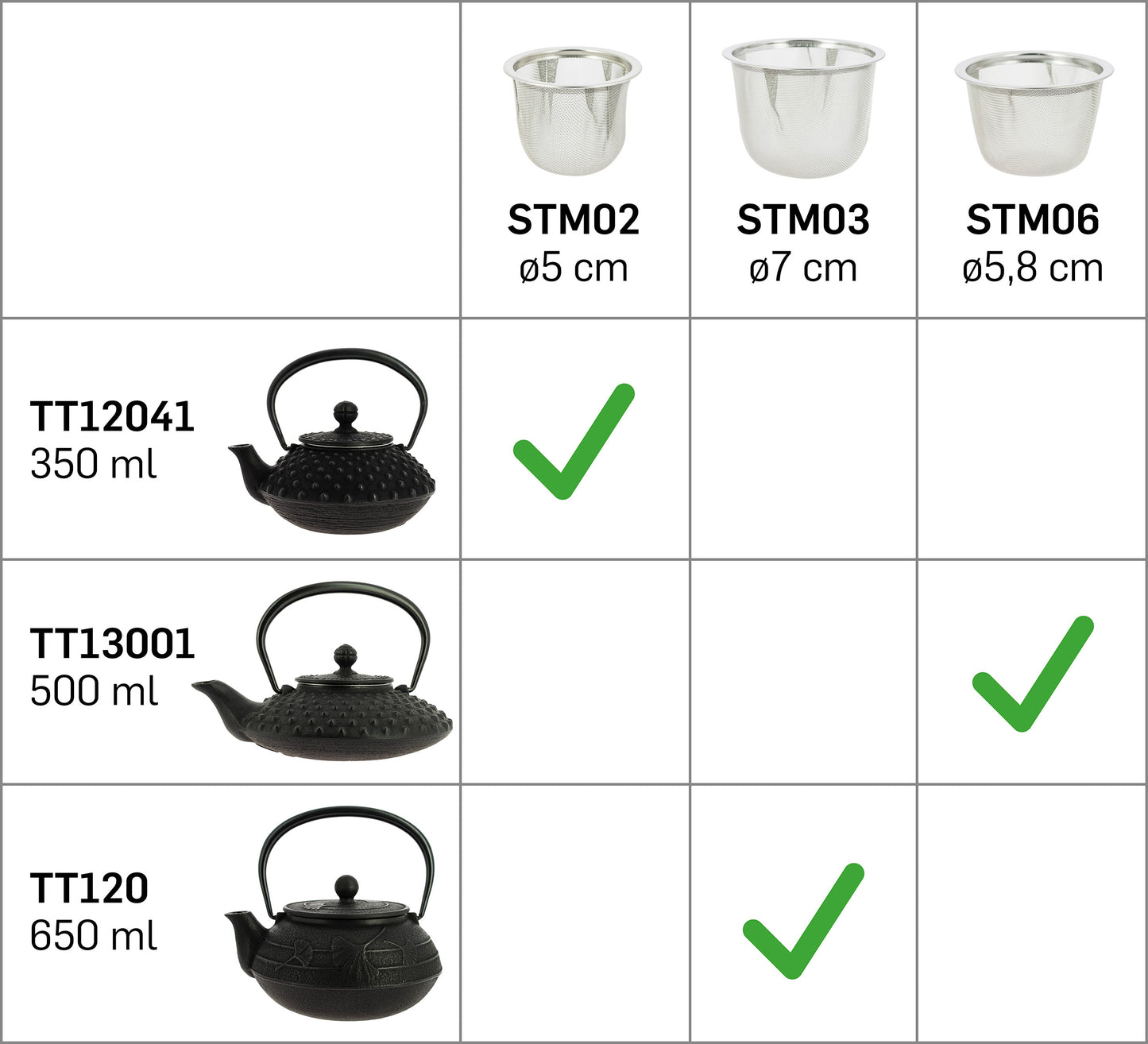 Ginkgo Iwachu Teapot - Black, 650 ml