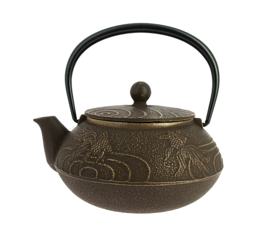 Kingyo Iwachu Teapot - Gold Brown, 650 ml