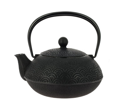 Seigaiha Iwachu Teapot - Black, 650 ml
