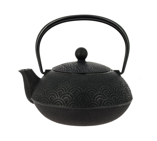 Seigaiha Iwachu Teapot - Black, 650 ml