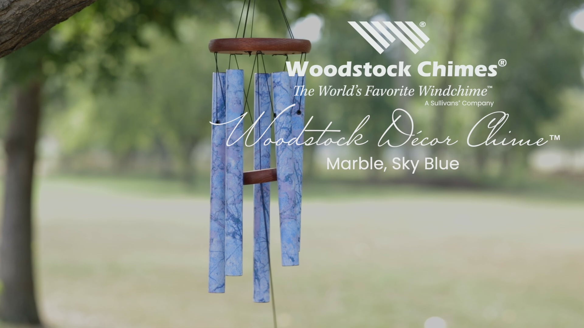 【中古】 Joyful Noise:Kibbey Carillon of Washi Carillon à Vent Woodstock Décor – Marbré Bleu Azur | Tierra Zen