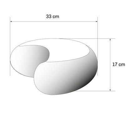 Kapok Half-moon Zafu - Black