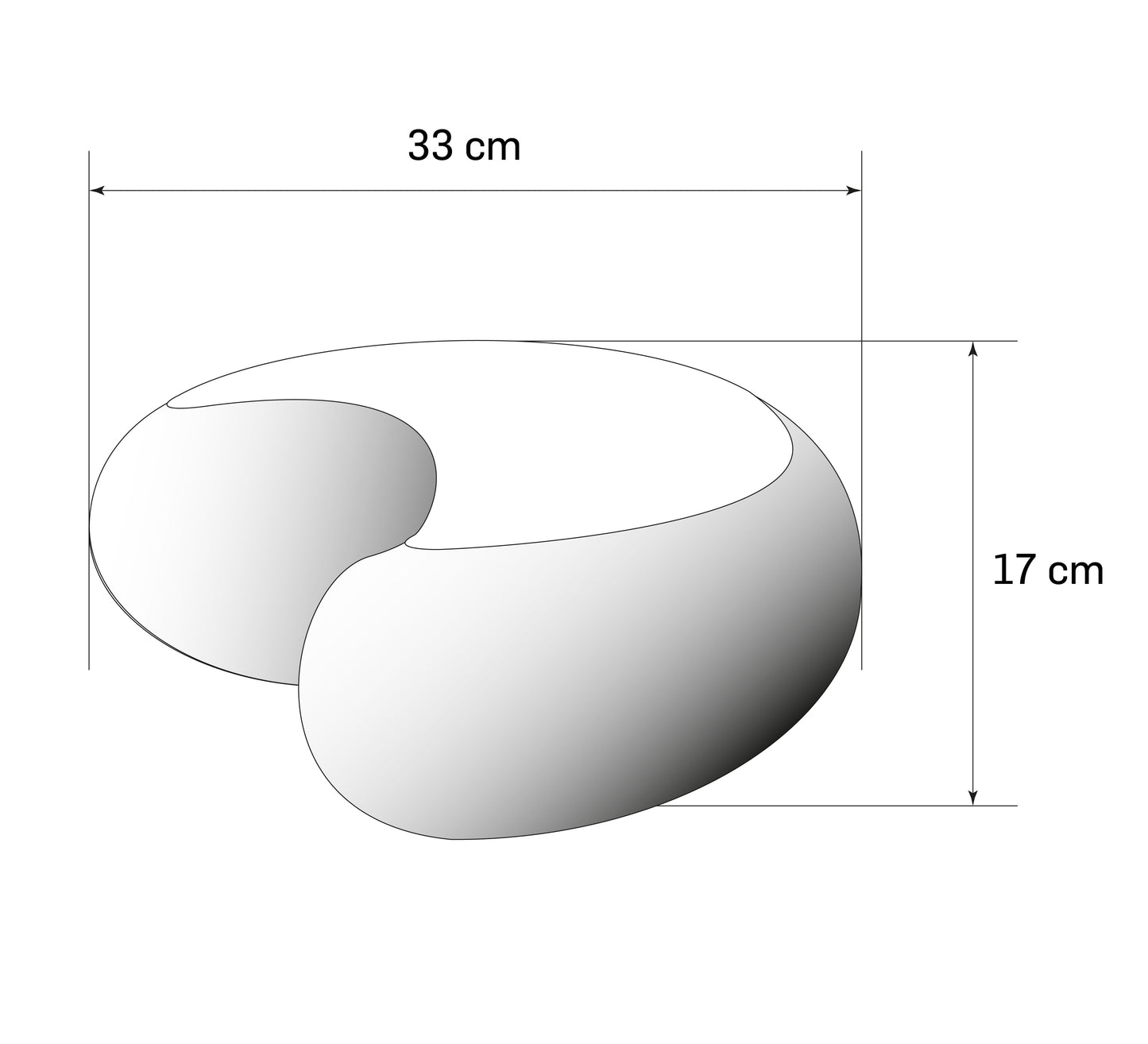 Kapok Halbmond Zafu - Olivgrün