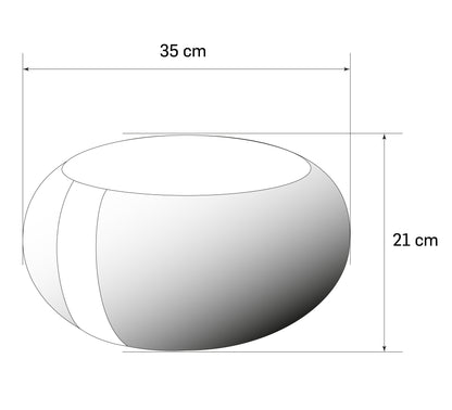 Kapok Round Zafu - Purple, Large