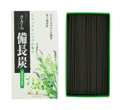 Sasara Binchotan Incense - Relax Herb, Large Box