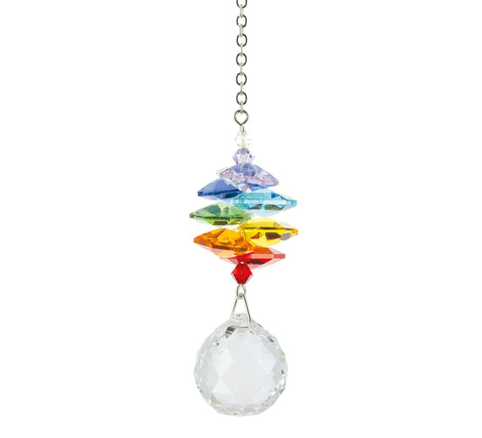 Crystal Cascade Suncatcher - Rainbow
