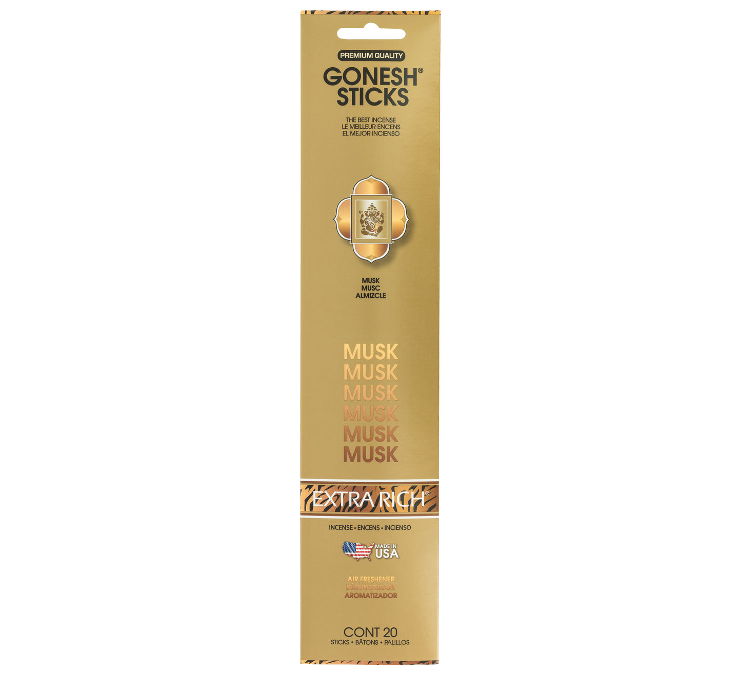 Incienso Gonesh Extra Rich Almizcle (Musk)