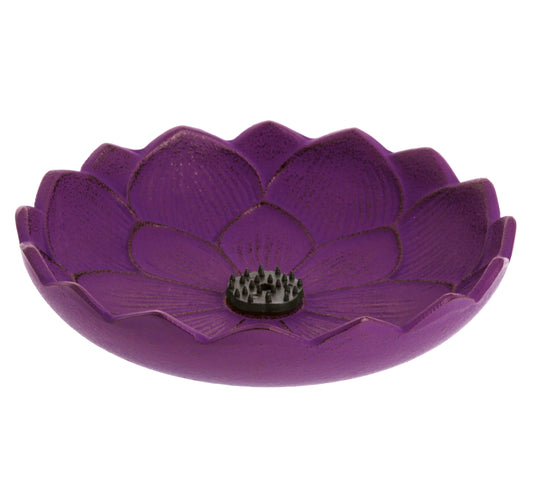 Iwachu Incense Burner - Purple Lotus Flower