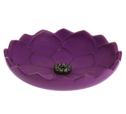 Iwachu Incense Holder - Purple Lotus Flower