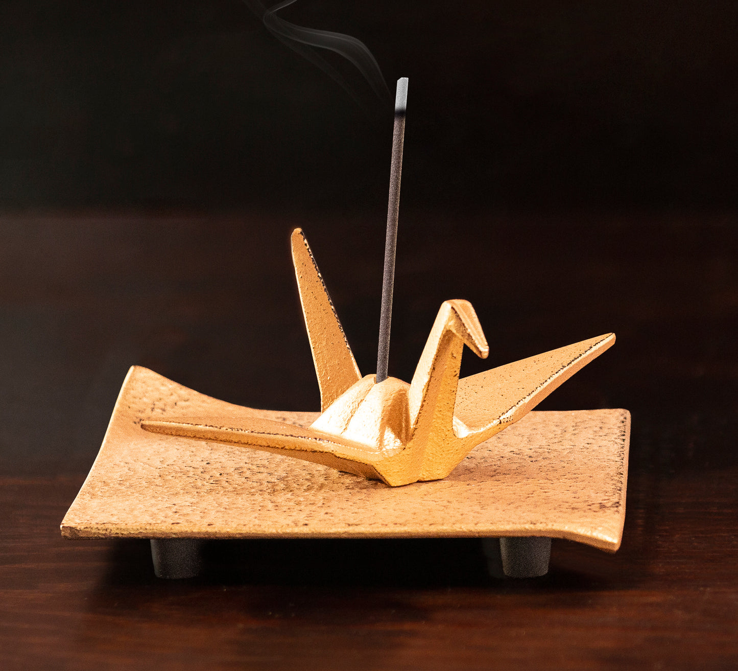 Iwachu Incense Burner - Golden Orizuru