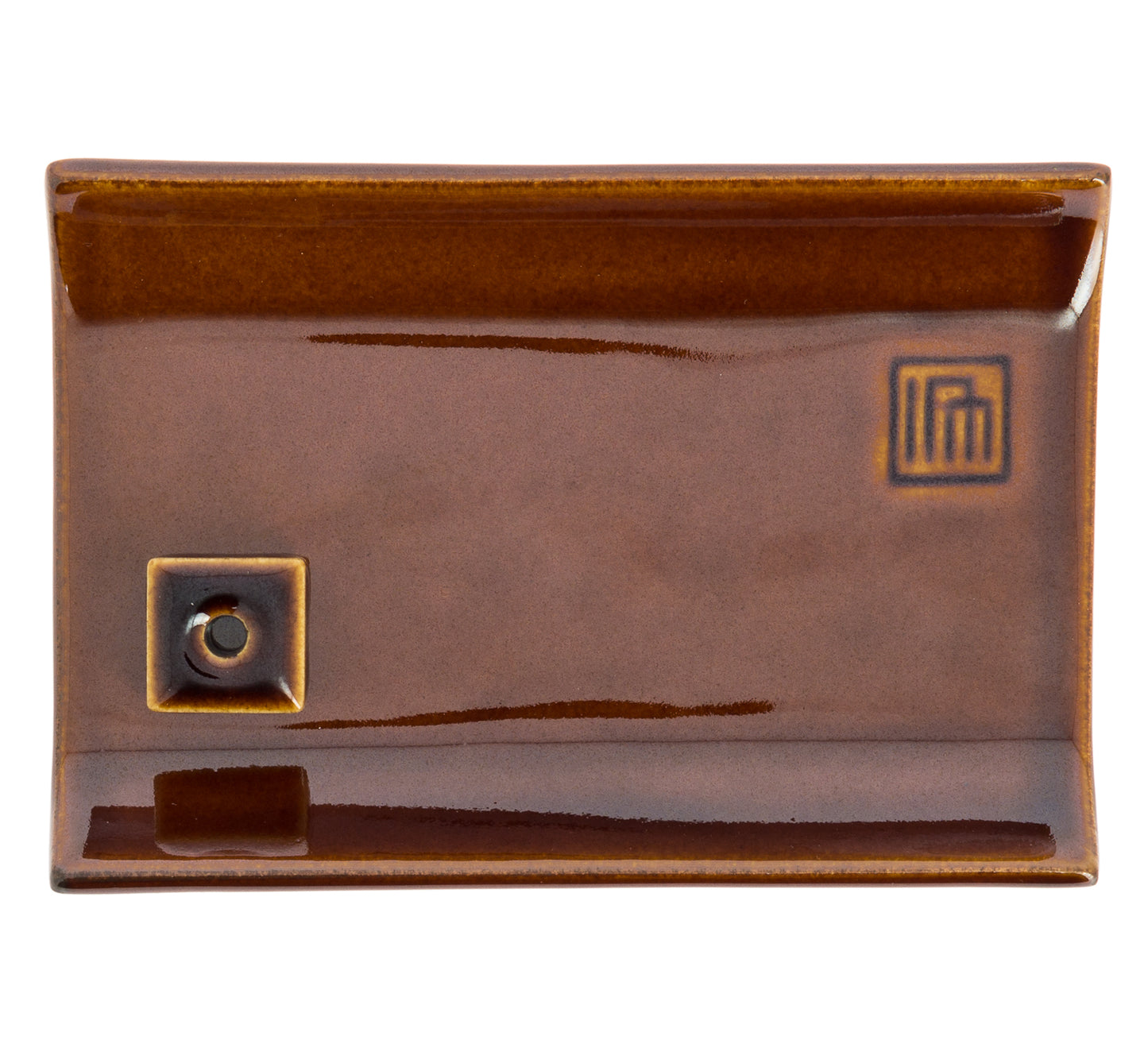 Porte-encens Yukari Rectangulaire Marron