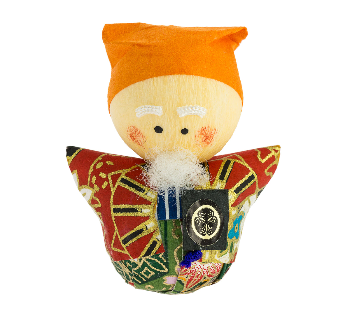 Tentetieso Okiagari Kaguyahime – Princesse Au Clair De Lune En Papier Mâché Traditionnel Japonais, Figurine Roly-Poly Multicolore