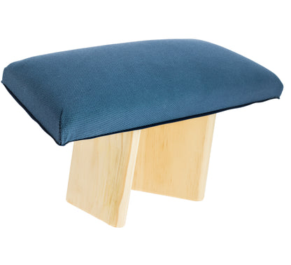 Upholstered Meditation Bench - Blue