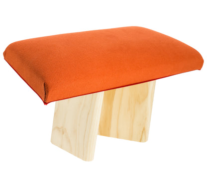 Banc de Méditation Rembourré Orange Tuile