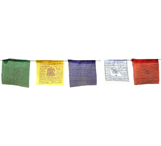 Tibetan Prayer Flags - Deities 12 x 10 cm