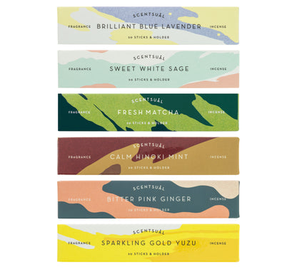 Scentsual Incense Pack - 6 Fragances